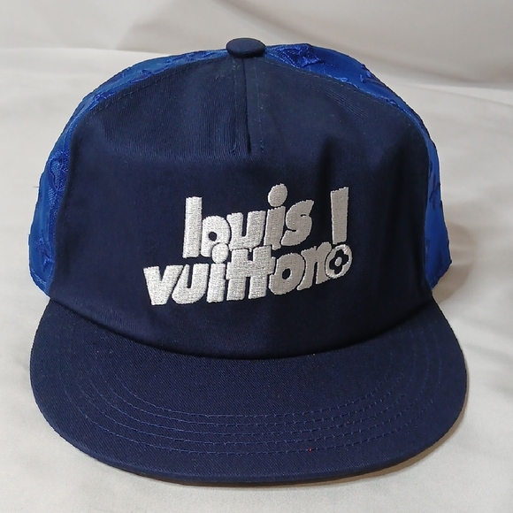 Louis Vuitton Other - Louis Vuitton Navy and Royal Blue Hat